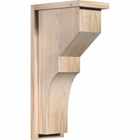 Ekena Millwork Monterey Smooth Corbel w/Backplate, Douglas Fir, 7 1/2"W x 12"D x 24"H COR08X12X24MON01SDF